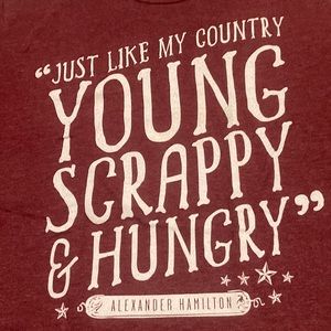 Official Hamilton Musical Tee: “Young Scrappy & Hungry”